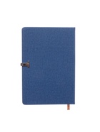 Ежедневник недатированный А5, с хлястиком, 96 листов, в линейку, пвх, синий 10771077