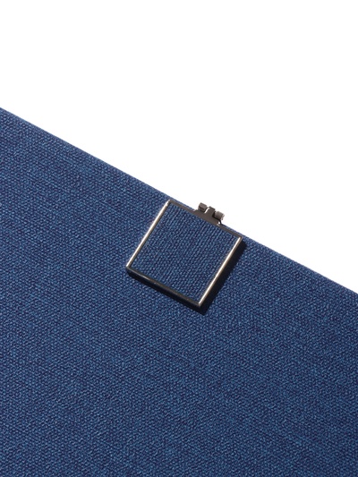 Ежедневник недатированный А5, с хлястиком, 96 листов, в линейку, пвх, синий