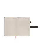 Ежедневник недатированный А5, с хлястиком, 80 листов, в линейку, пвх, черный 10771081