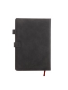 Ежедневник недатированный А5, с хлястиком, 80 листов, в линейку, пвх, черный 10771081