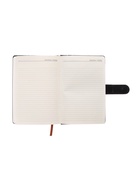 Ежедневник недатированный А5, 112 листов, обложка ПВХ, с хлястиком, «Классика», чёрный - фото 60059154