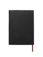 Ежедневник недатированный формат А5, с клапаном, 96 листов, в линейку, пвх, черный 10771085