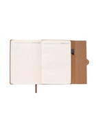 Ежедневник недатированный формат А5, с клапаном, 96 листов, в линейку, пвх, серый 10771087