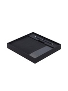 Ежедневник недатированный А5, 80 листов, в линейку, с ручкой, подарочная коробка, черный - Фото 2