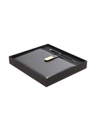 Ежедневник недатированный А5, 80 листов, в линейку, с ручкой, подарочная коробка, черный - Фото 2