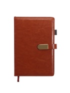 Ежедневник недатированный А5, 80 листов, в линейку, с ручкой, подарочная коробка, коричневый - Фото 8