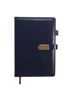 Ежедневник недатированный А5, 80 листов, в линейку, с ручкой, подарочная коробка, синий - Фото 4