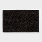 УЦЕНКА Коврик влаговпитывающий 50×80 см «КРАФТ» цвет коричневый МИКС - Фото 2