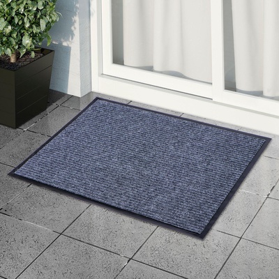 УЦЕНКА Коврик влаговпитывающий ребристый 60х90 см "Стандарт" цвет серый