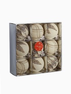 Ёлочные игрушки «Бархат. Фестиваль», шары новогодние, d=8 см, 9 шт., сияние, белый 10875282