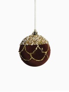 Ёлочные шары «Бархат. Фестиваль» d=8 см, 6 шт., геометрия, коричневый - Фото 10