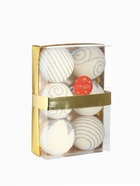 Ёлочные шары «Бархат. Фестиваль», новогодние, d=8 см, 6 шт., завитки, белый 10875285