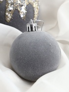Ёлочные шары «Бархат. Маскарад», новогодние, d=6 см, 16 шт., серый - Фото 8