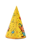 Колпак «С Днем Рождения!», желтый, Три Кота, 6 шт. 10899557 Колпак «С Днем Рождения!», желтый, Три Кота, 6 шт. 10899557
