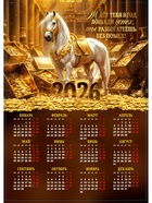 Календарь настенный 2026 «Ждёт успех», А3 - фото 116310648