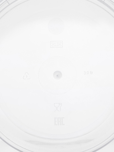 Ведро одноразовое с крышкой, 3 л, d=19 см, пластик пищевой, прозрачное