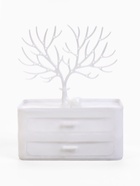 Шкатулка для украшений «Олень», 2 яруса, квадратная подставка,17×11×24.8 см, белая - Фото 3