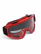 УЦЕНКА Очки-маска для езды на мототехнике, стекло белое, красная - Фото 2