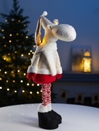 Фигура текстиль «Лосик» 55-84 см, телескопические ножки, 1 LED, от батареек AG10×3, свечение тёплое белое - Фото 6