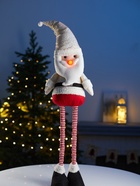 Фигура текстиль «Дед Мороз» 55-84 см, телескопические ножки, 1 LED, от батареек LR1130×3, свечение тёплое белое - Фото 4
