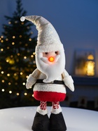 Фигура текстиль «Дед Мороз» 55-84 см, телескопические ножки, 1 LED, от батареек LR1130×3, свечение тёплое белое - Фото 6