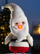 Фигура текстиль «Дед Мороз» 55-84 см, телескопические ножки, 1 LED, от батареек LR1130×3, свечение тёплое белое - Фото 7