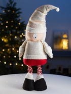 Фигура текстиль «Дед Мороз» 55-84 см, телескопические ножки, 1 LED, от батареек LR1130×3, свечение тёплое белое - Фото 10