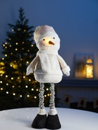 Фигура текстиль «Снеговик» 55-84 см, телескопические ножки, 1 LED, от батареек LR1130×3, свечение тёплое белое - Фото 4