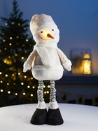 Фигура текстиль «Снеговик» 55-84 см, телескопические ножки, 1 LED, от батареек LR1130×3, свечение тёплое белое - Фото 5