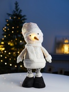 Фигура текстиль «Снеговик» 55-84 см, телескопические ножки, 1 LED, от батареек LR1130×3, свечение тёплое белое - Фото 6
