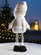 Фигура текстиль «Снеговик» 55-84 см, телескопические ножки, 1 LED, от батареек LR1130×3, свечение тёплое белое - Фото 10