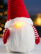 Фигура текстиль «Гном романтик в красном» 40 см, 1 LED, от батареек LR1130×3, свечение тёплое белое - Фото 6