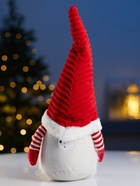 Фигура текстиль «Гном романтик в красном» 40 см, 1 LED, от батареек LR1130×3, свечение тёплое белое - Фото 8