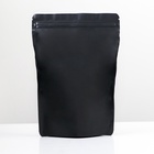 Пакет дой-пак, матовый, черный с окном, 14?20?4 см (комплект 48 шт) - фото 47948872