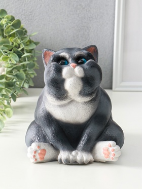 Фигурка гипс «Кот Пряник», 18.5×16.5×18 см