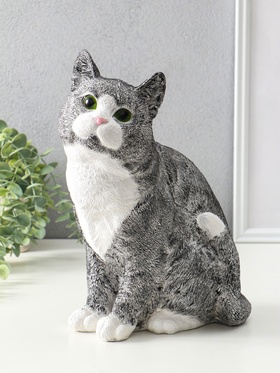 Фигурка гипс «Кошка Серая», 31.5×16×24 см