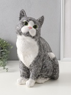 Фигурка гипс «Кошка Серая», 31.5×16×24 см 10890769 - фото 7952741