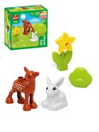 УЦЕНКА Конструктор «Оленёнок и зайка», 5 деталей 10905516