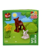 УЦЕНКА Конструктор «Оленёнок и зайка», 5 деталей 10905516