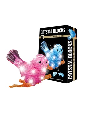 {{photo.Alt || photo.Description || 'УЦЕНКА 3D пазл кристаллический «Птичка», 50 деталей, световые эффекты, работает от батареек, МИКС'}}