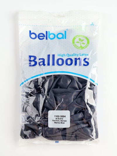 Воздушные шары латексные 12", 50 шт., тёмно-синие