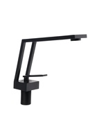 УЦЕНКА Смеситель для раковины ZEIN Z3884, однорычажный, интерьерный, высота 15 см, латунь, черный 10905561