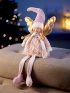 Фигура текстиль «Кукла в розовом» 70 см, 6 LED, от батареек AG10×3, свечение тёплое белое - Фото 4