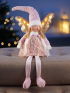 Фигура текстиль «Кукла в розовом» 70 см, 6 LED, от батареек AG10×3, свечение тёплое белое - Фото 5