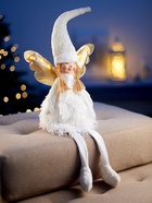 Фигура текстиль «Кукла в белом» 70 см, 6 LED, от батареек AG10×3, свечение тёплое белое - Фото 7