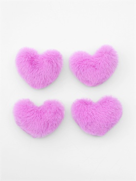 Мягкая игрушка «Сиреневое сердечко», набор 4 шт. (комплект 4 шт)
