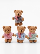 Мягкая игрушка «Мишка в шарфике», 11 см, МИКС 10876492