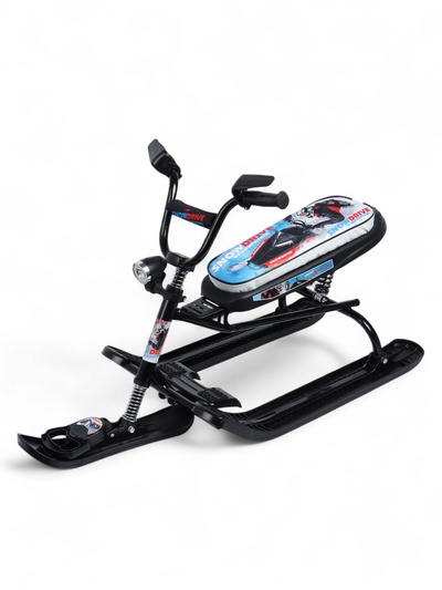 Снегокат Snowdrive «Гонки», с фонариком, чёрный, СНД3/Г2 Nika