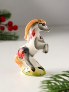 Фигурка фарфор гжель «Конь на дыбах», 8×5 см, цветной - Фото 5