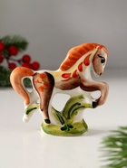 Фигурка фарфор гжель «Конь на подставке», 8?8 см, цветной (комплект 2 шт) - фото 54804723